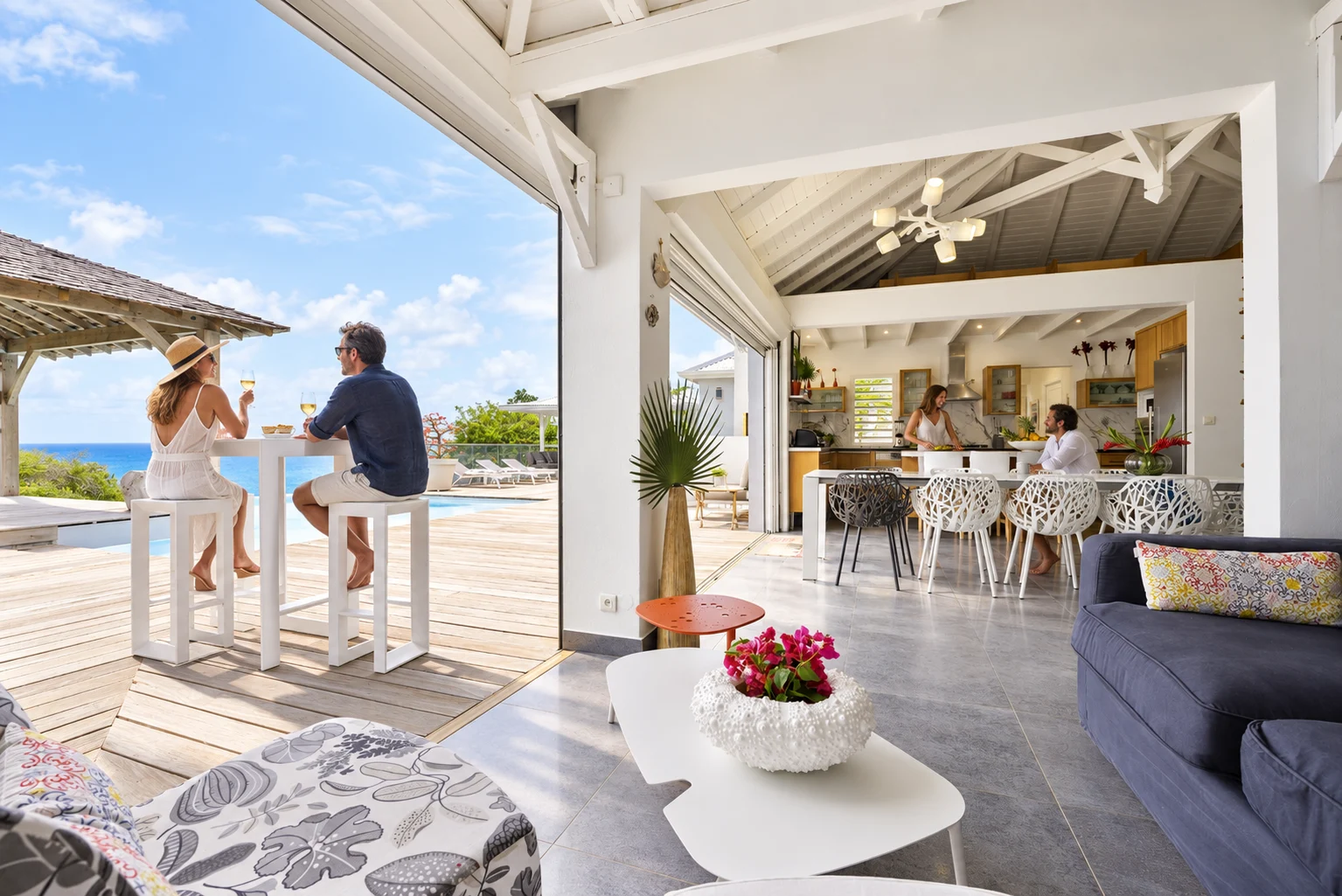 Terrasse villa prairie saint anne a louer, Villa Villa : Terrasse villa prairie saint anne a louer